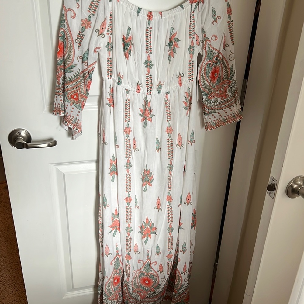 Gorgeous colorful floor length lapogee dress!